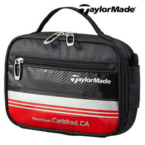 TaylorMade E-5 Pouch Accessory Pouch Case Golf Sports Bag (Black/Red)