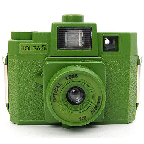 Holga Starter Kit 120 CFN Military Edition Film Camera Medium 120 Format (Green)