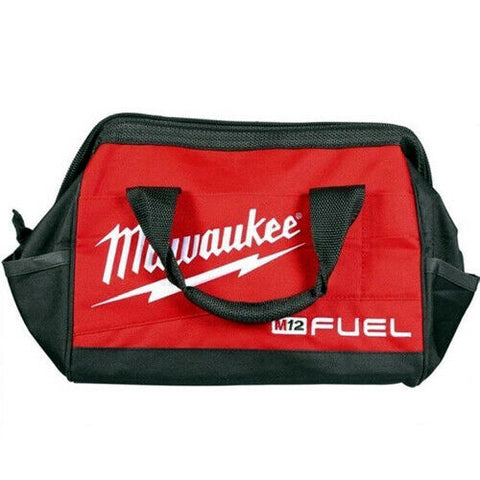 Milwaukee M12 FUEL Tool Bag Canvas Drill Heavy Duty Contractor Carry Case Tote