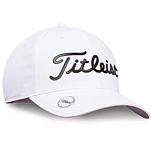 Titleist Performance Ball Marker Golf Cap Hat Adjustable (White)