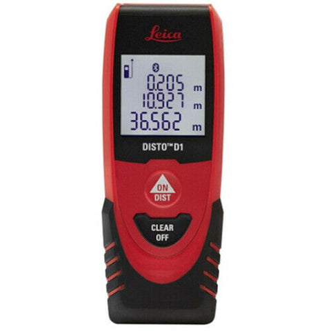 Leica Disto D1 Laser Distance Measurer 40M/130ft Range Bluetooth Data Transfer