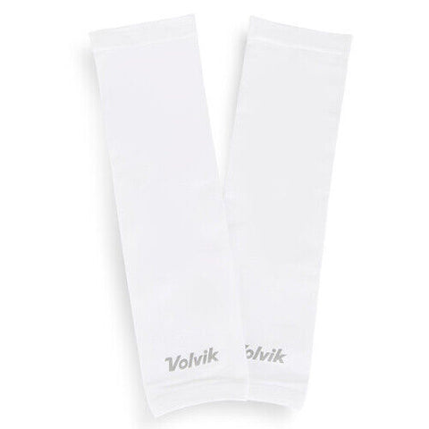 Volvik Arm Sleeves Cooling Guard Moisture Absorbing Fast Dry UV Protection White