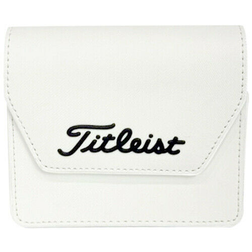 Titleist Golf Rangefinder Cover Case Distance Finder Holder Magnetic On/Off (White)