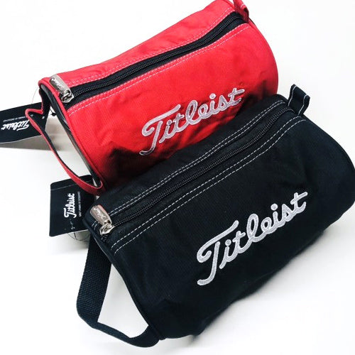 Titleist Golf Pouch Multi Sports Zipper Carry Case Accessory Bag (Red)