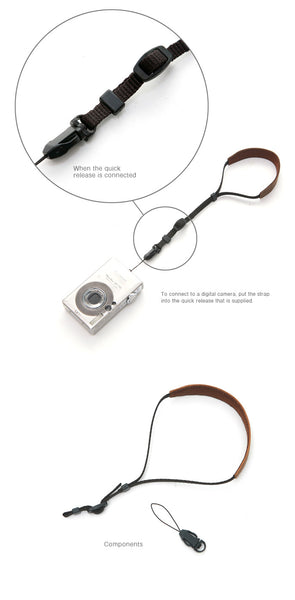 Matin Vintage-MW Leather Wrist Strap (Brown) for Canon Nikon Sony Olympus - Korade.com