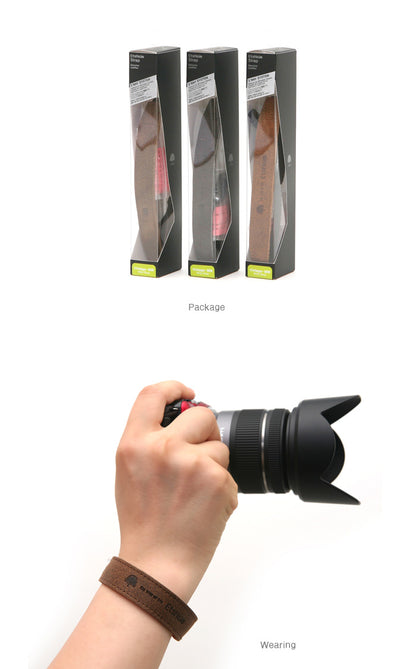 Matin Vintage-MW Leather Wrist Strap (Dark Gray) for Canon Nikon Sony Olympus - Korade.com